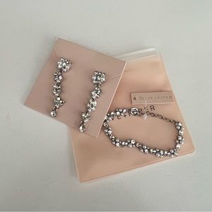 Oliver & Piper Pearl and Crystal Earrings